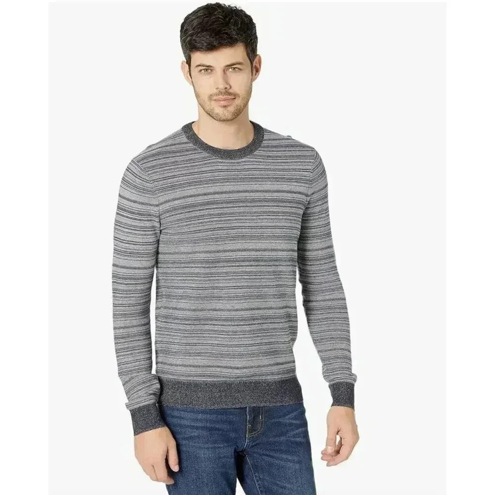 Michael Kors Link Stripe Crew Neck sweater Men’s size L NWT